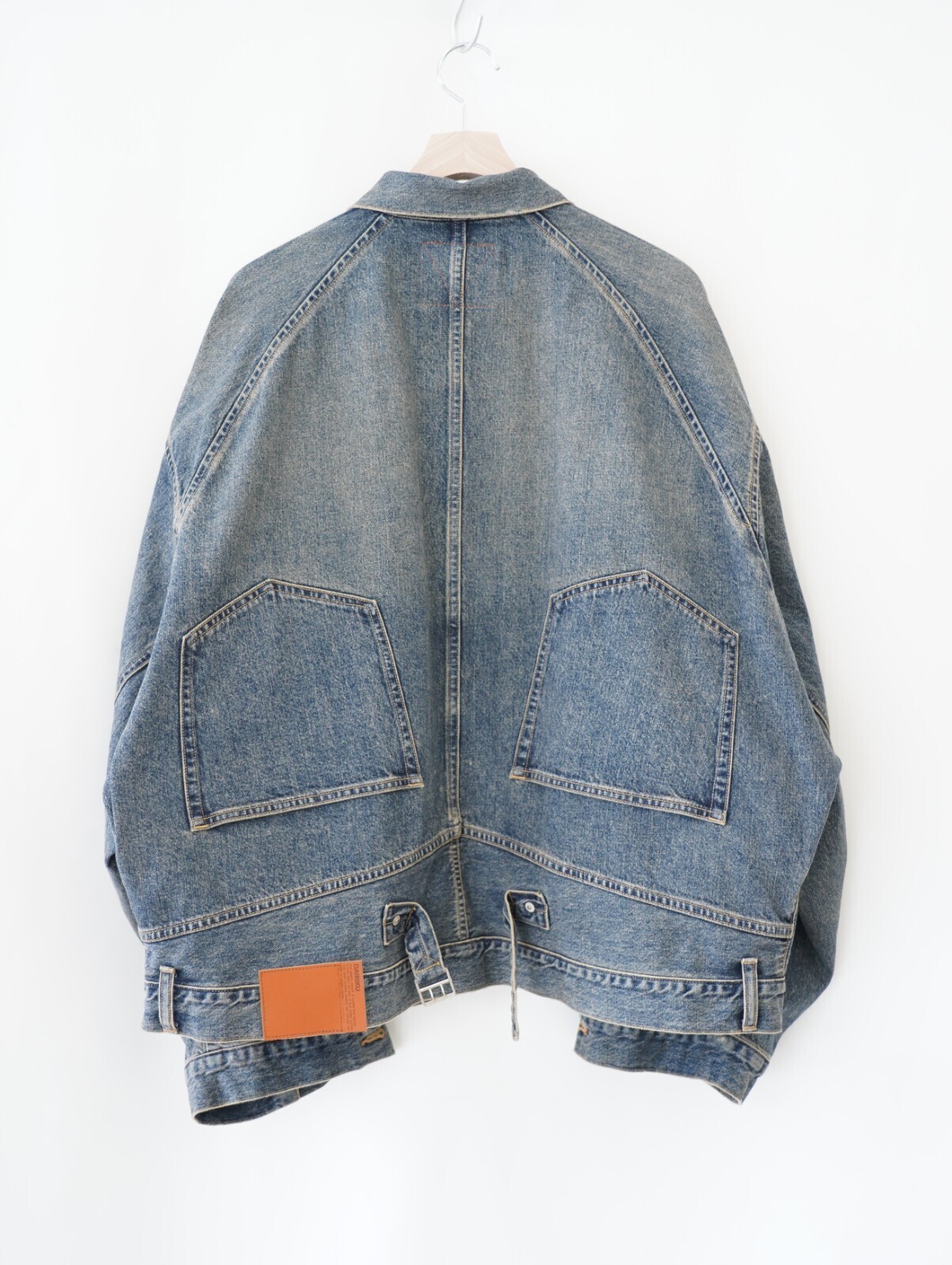 DAIRIKU MENS "Inception" Vintage Washed Denim Jacket IMAGE7
