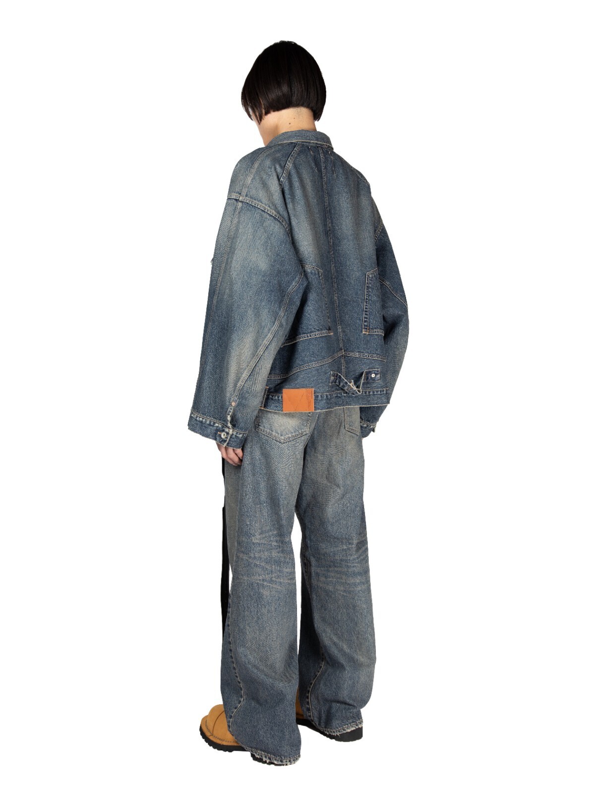 DAIRIKU MENS "Inception" Vintage Washed Denim Jacket IMAGE5