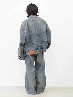 DAIRIKU MENS "Inception" Vintage Washed Denim Jacket IMAGE8