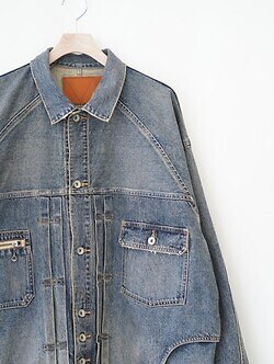 DAIRIKU MENS "Inception" Vintage Washed Denim Jacket IMAGE8