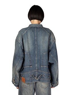 DAIRIKU MENS "Inception" Vintage Washed Denim Jacket IMAGE2
