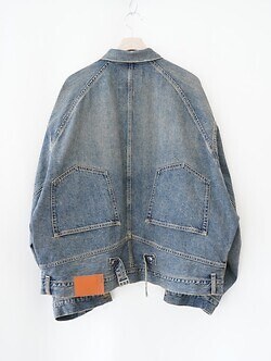 DAIRIKU MENS "Inception" Vintage Washed Denim Jacket IMAGE7