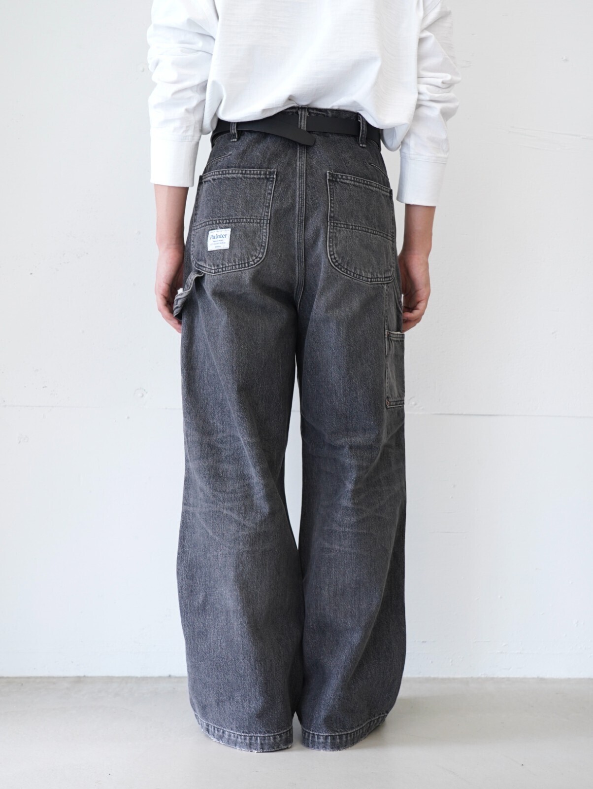 DAIRIKU 남성 Vintage Washed Painter Denim Wide Pants 이미지14