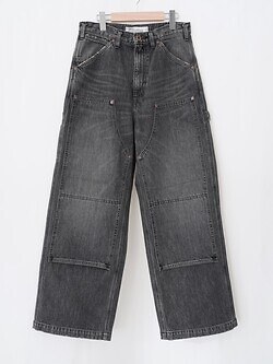 ダイリク メンズ ヴィンテージウォッシュド ペインターデニムワイドパンツ 画像16