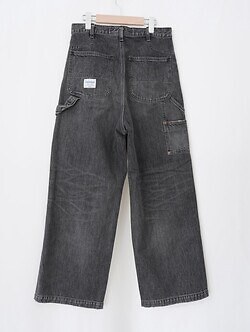 ダイリク メンズ ヴィンテージウォッシュド ペインターデニムワイドパンツ 画像17
