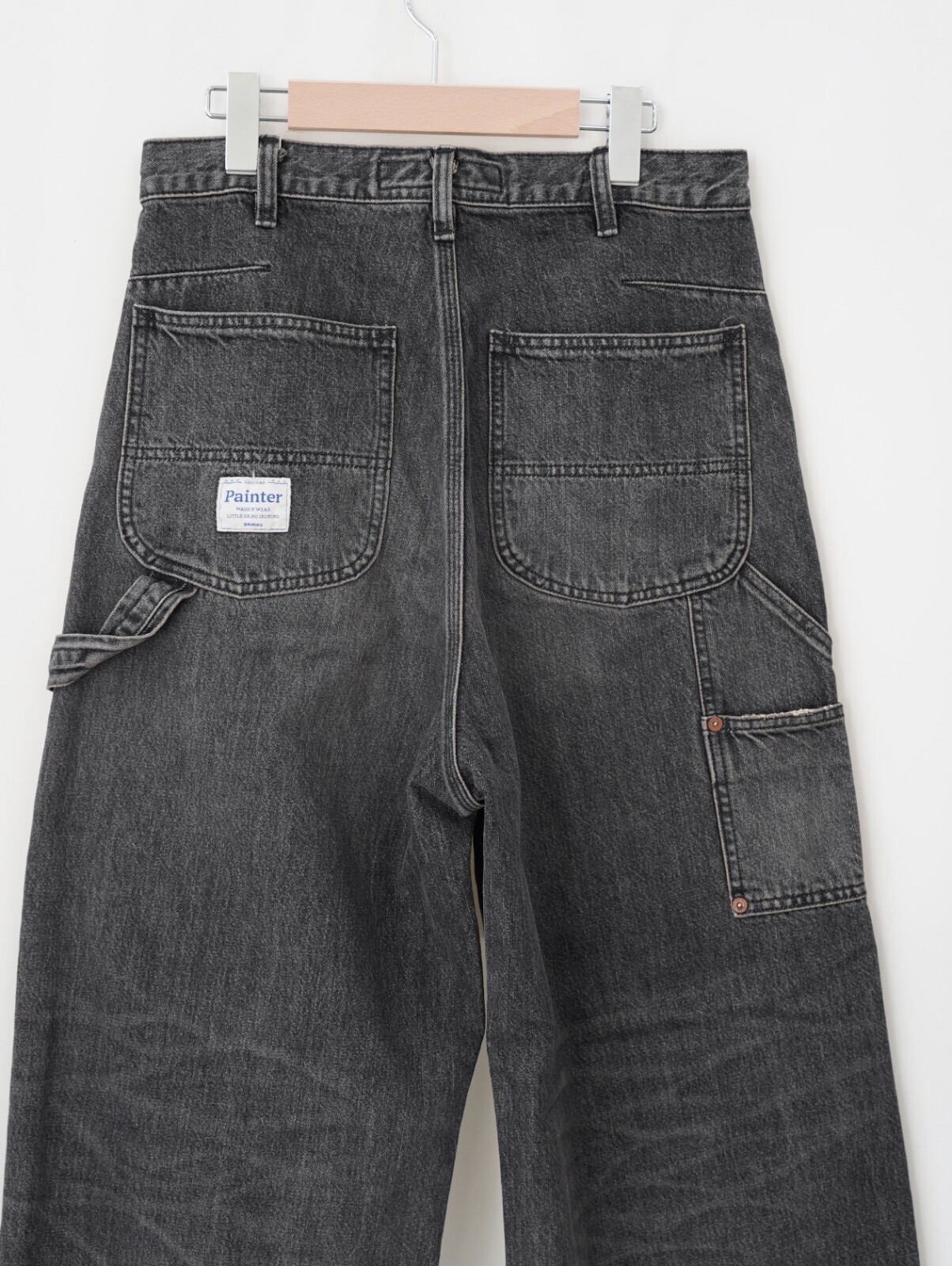 DAIRIKU 남성 Vintage Washed Painter Denim Wide Pants 이미지19