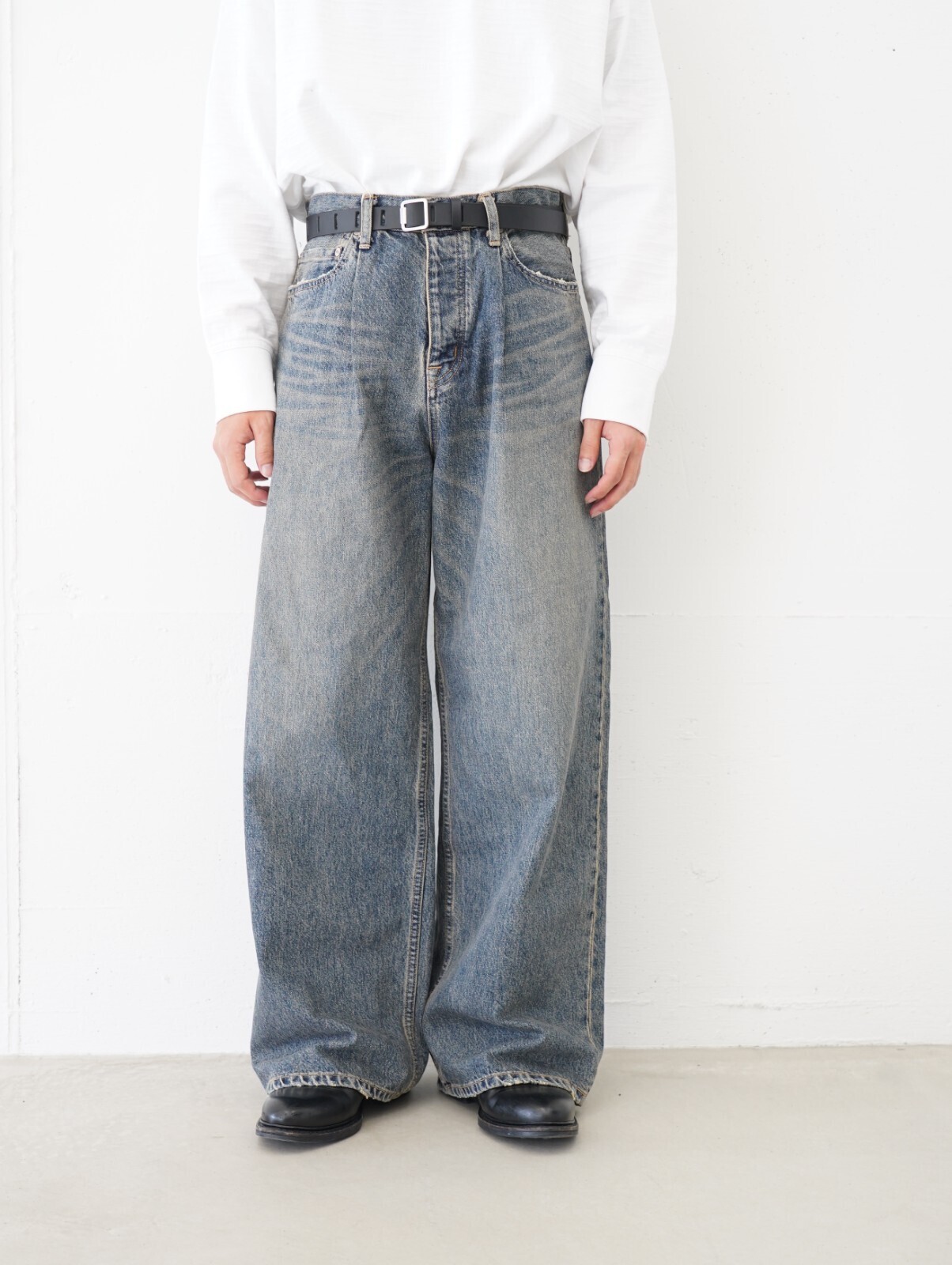DAIRIKU 남성 "Wide" Vintage Denim Pants (25AW) 이미지4