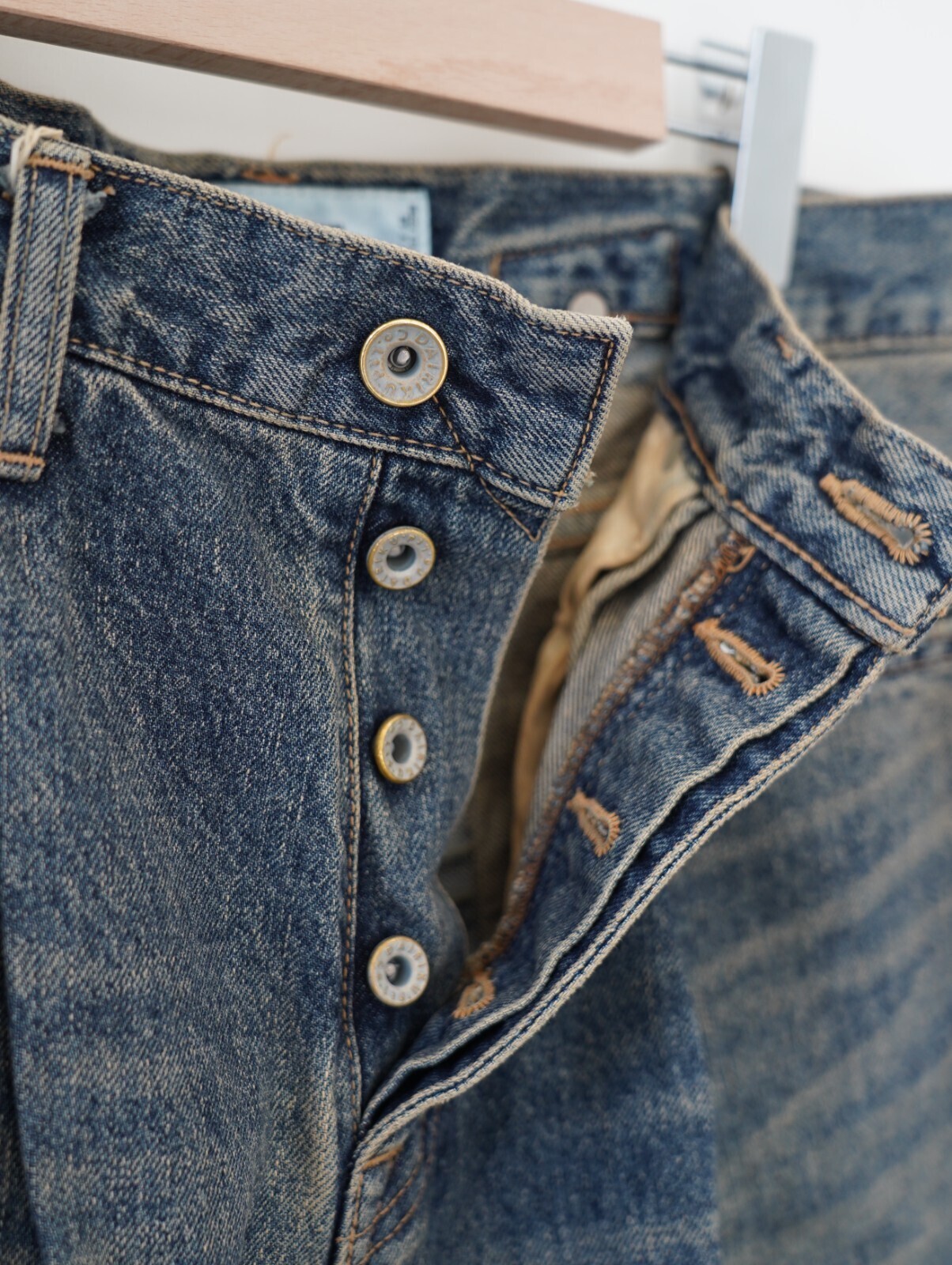 DAIRIKU 남성 "Wide" Vintage Denim Pants (25AW) 이미지10