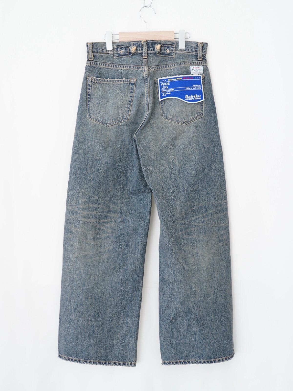 DAIRIKU 남성 "Wide" Vintage Denim Pants (25AW) 이미지6