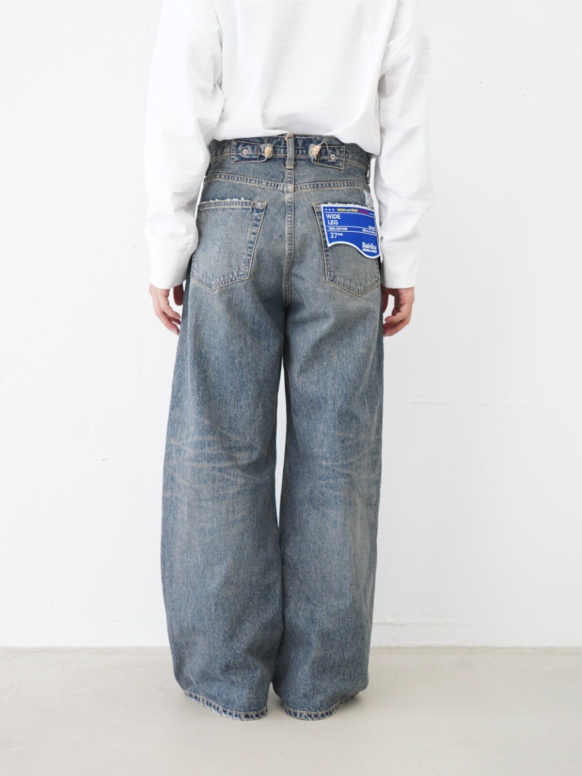 DAIRIKU 남성 "Wide" Vintage Denim Pants (25AW) 이미지3