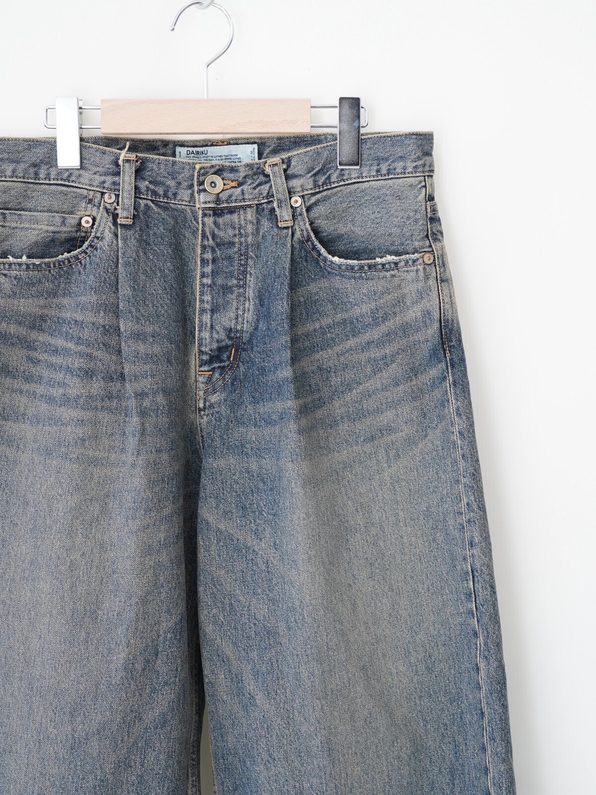 DAIRIKU 남성 "Wide" Vintage Denim Pants (25AW) 이미지7