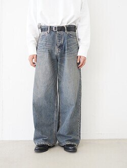 ダイリク メンズ "Wide" ヴィンテージデニムパンツ 画像4