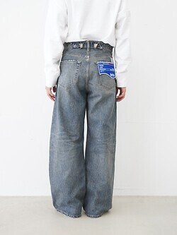 ダイリク メンズ "Wide" ヴィンテージデニムパンツ 画像3