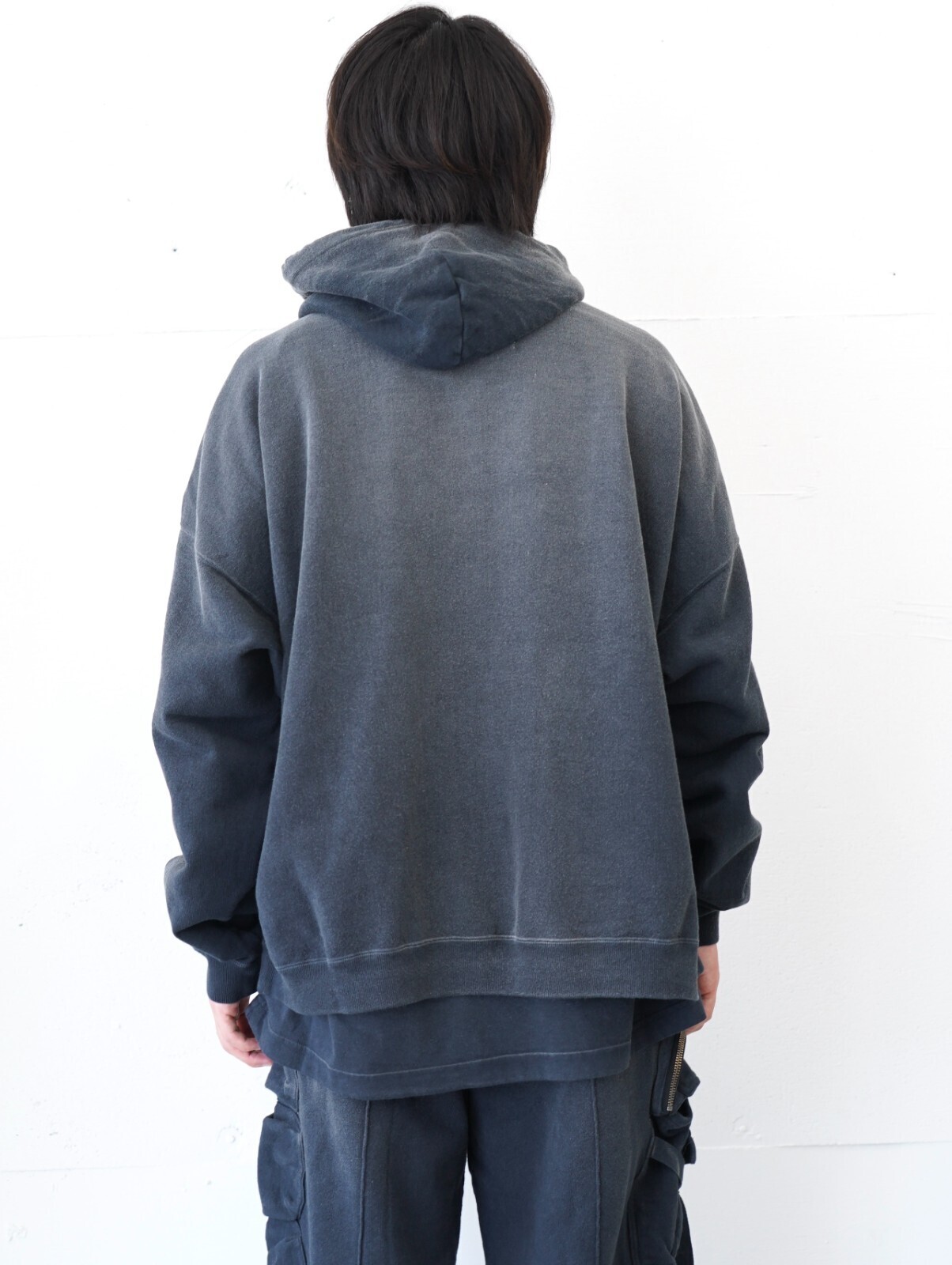 DAIRIKU 남성 5-Zip Vintage Dyed Hoodie 이미지3