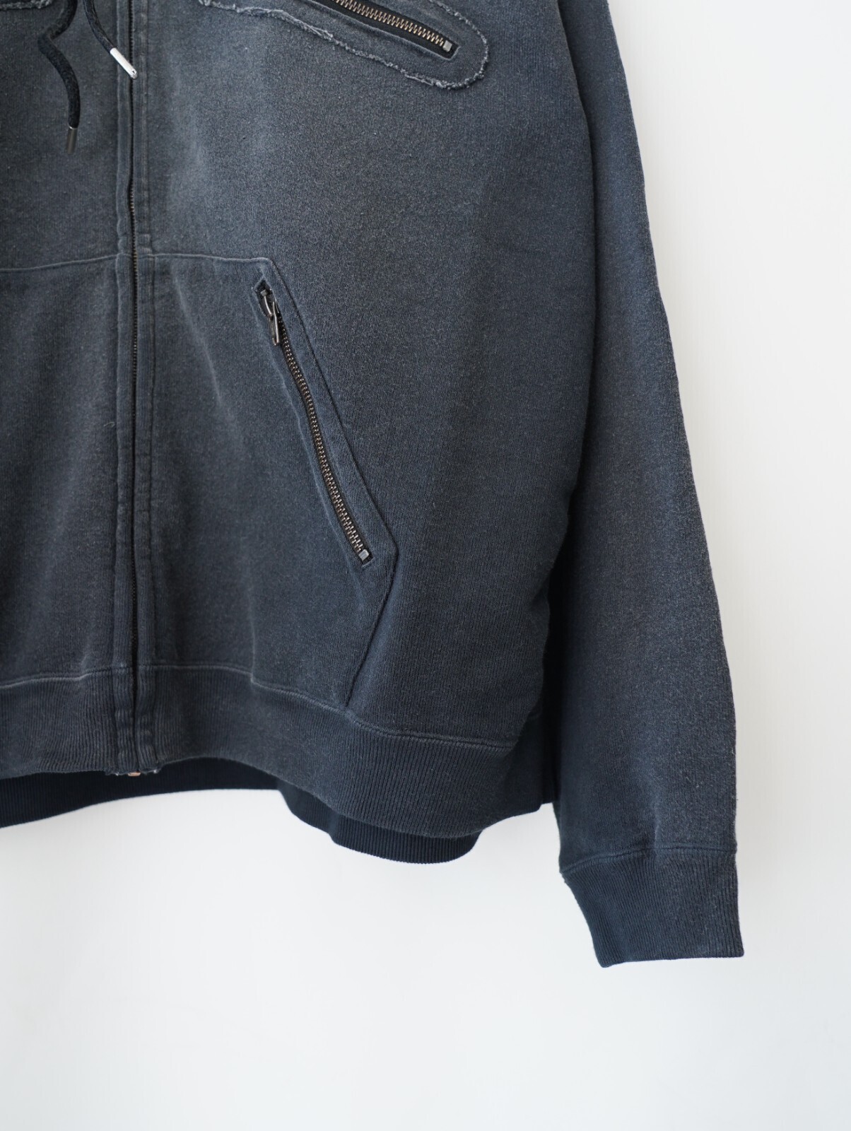 DAIRIKU 남성 5-Zip Vintage Dyed Hoodie 이미지9