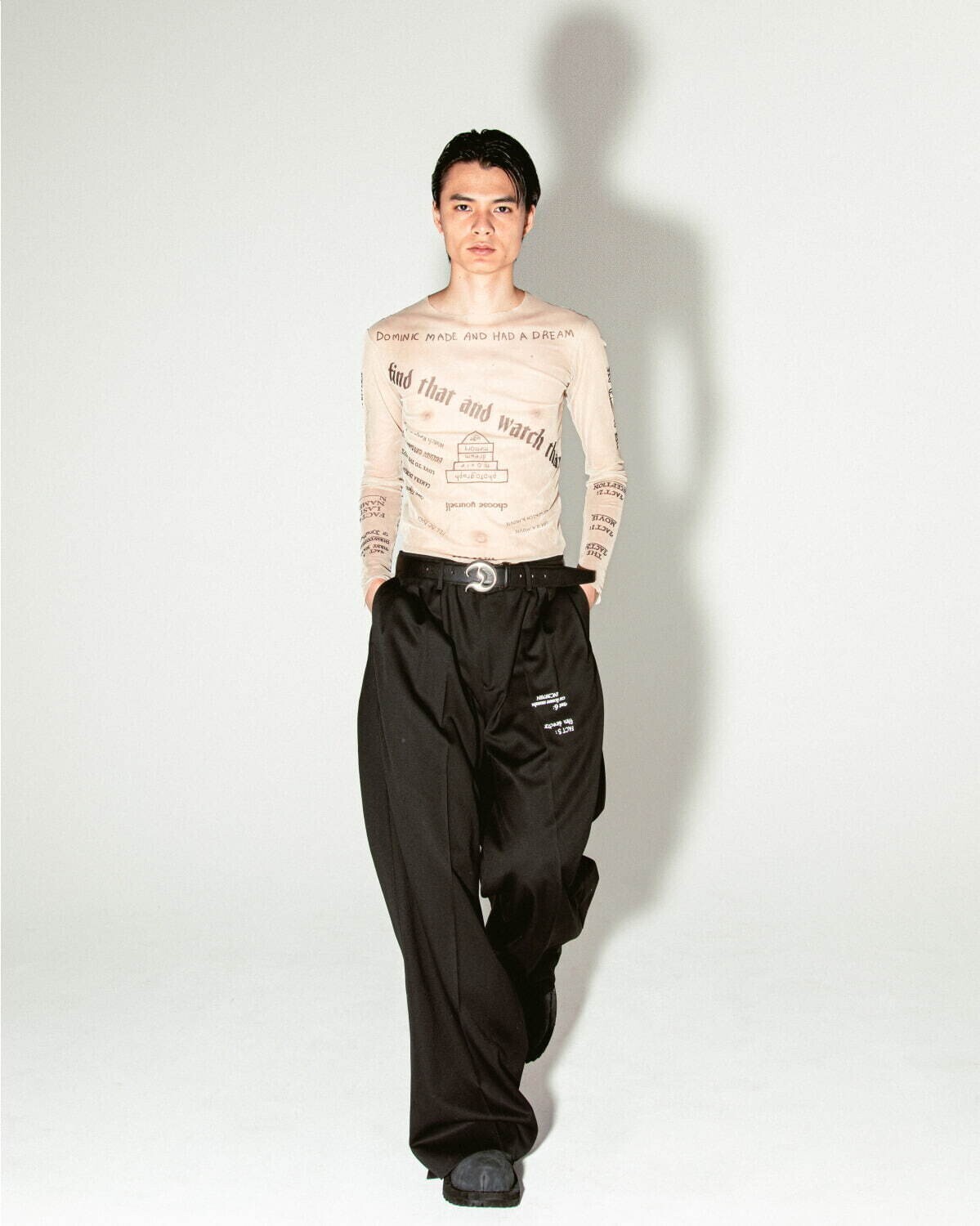 ダイリク メンズ "TATTOO" セカンドスキンTシャツ 画像12