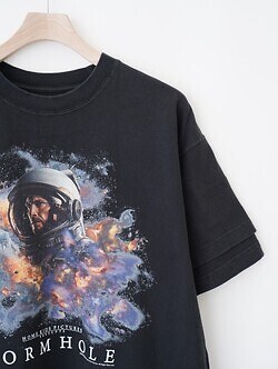 DAIRIKU MENS Movie"WORMHOLE" Switching Tee IMAGE10