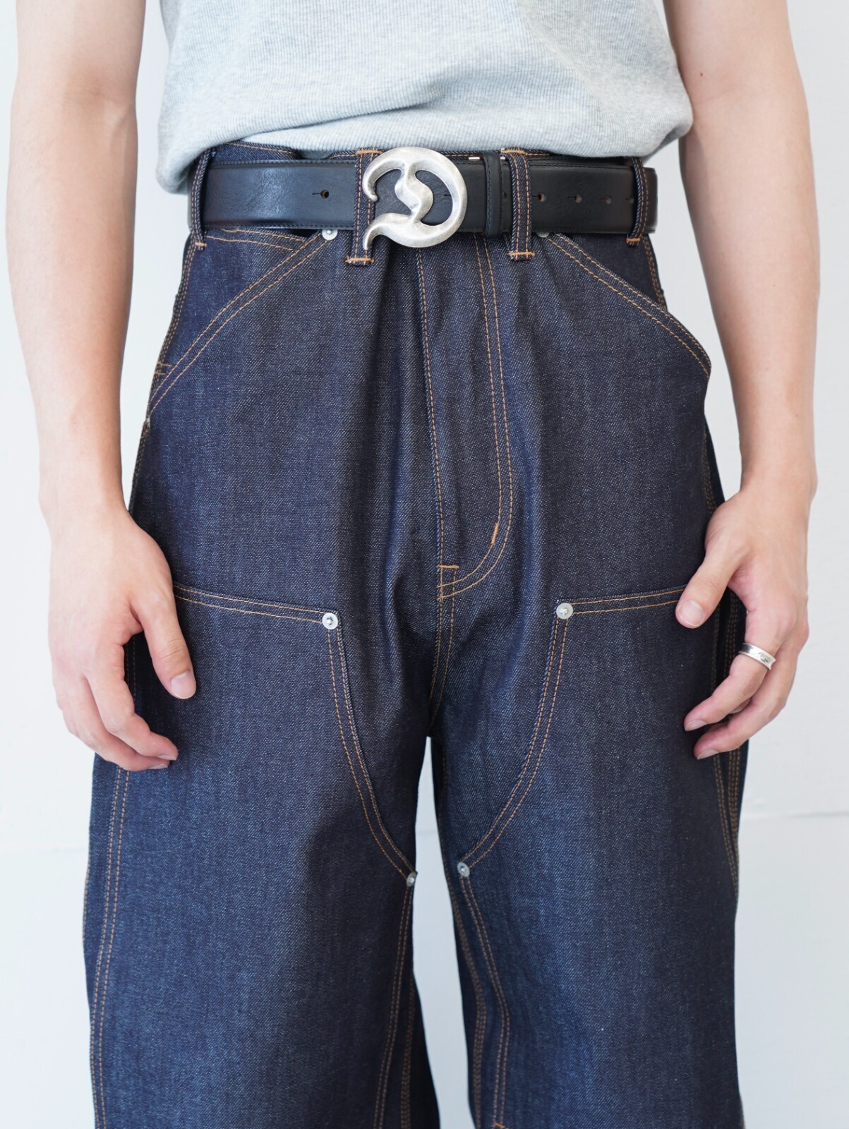 DAIRIKU MENS "D"Buckle Belt IMAGE8