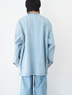YOKE 男士 Vintaged Denim Coverall Half Coat 图片17