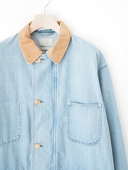 YOKE 男士 Vintaged Denim Coverall Half Coat 图片22