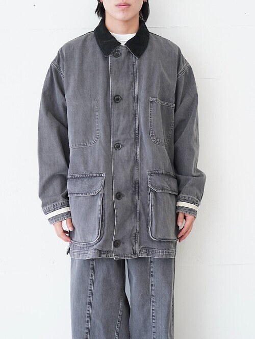 Vintaged Denim Coverall Half Coat｜YOKE 男士