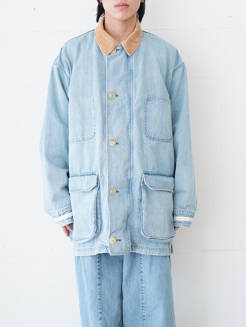Vintaged Denim Coverall Half Coat｜YOKE 男士