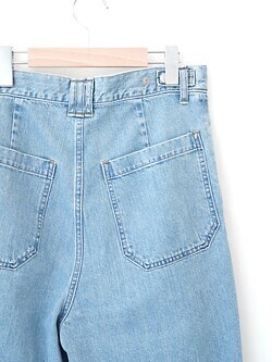 YOKE 남성 Vintaged Wash Denim 3pleated Wide-leg Trousers 이미지22