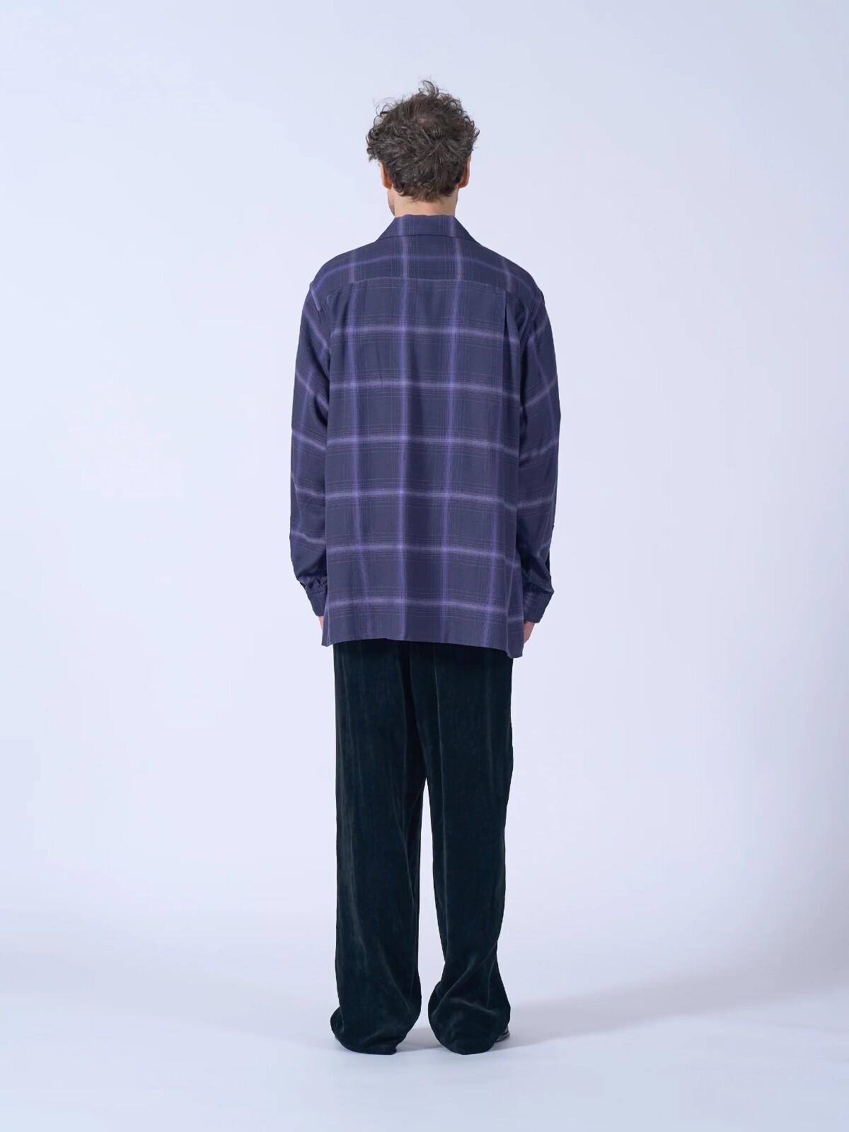 YOKE WOMENS & MENS Ombre Plaid Wpocket Shirt IMAGE12