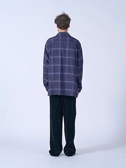 YOKE WOMENS & MENS Ombre Plaid Wpocket Shirt IMAGE12