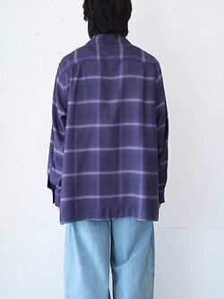 YOKE 女士 & 男士 Ombre Plaid Wpocket Shirt 图片21