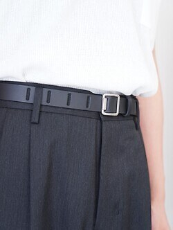 YOKE WOMENS & MENS Nallow Leather Belt IMAGE5