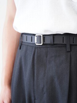 YOKE WOMENS & MENS Nallow Leather Belt IMAGE6