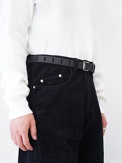 YOKE WOMENS & MENS Nallow Leather Belt IMAGE5