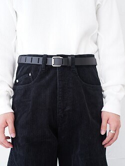 YOKE WOMENS & MENS Nallow Leather Belt IMAGE4