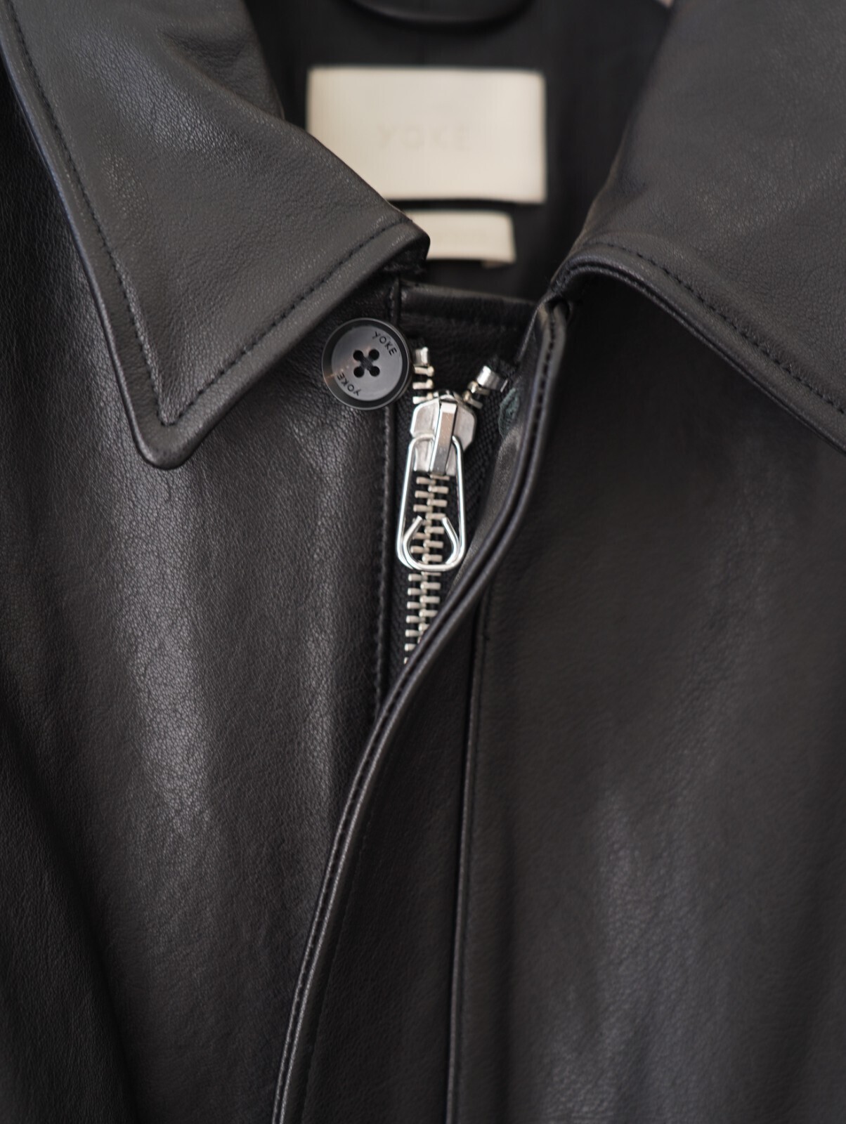 YOKE WOMENS & MENS Leather Flight Jacket (25AW) IMAGE12