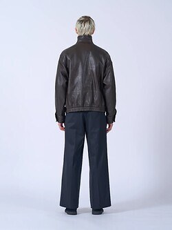 YOKE WOMENS & MENS Leather Flight Jacket (25AW) IMAGE16