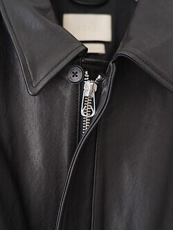 YOKE 女士 & 男士 Leather Flight Jacket (25AW) 图片10