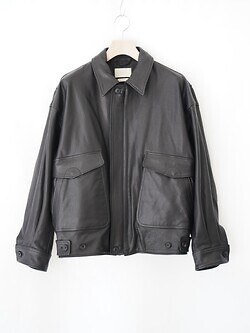 YOKE 女士 & 男士 Leather Flight Jacket (25AW) 图片6