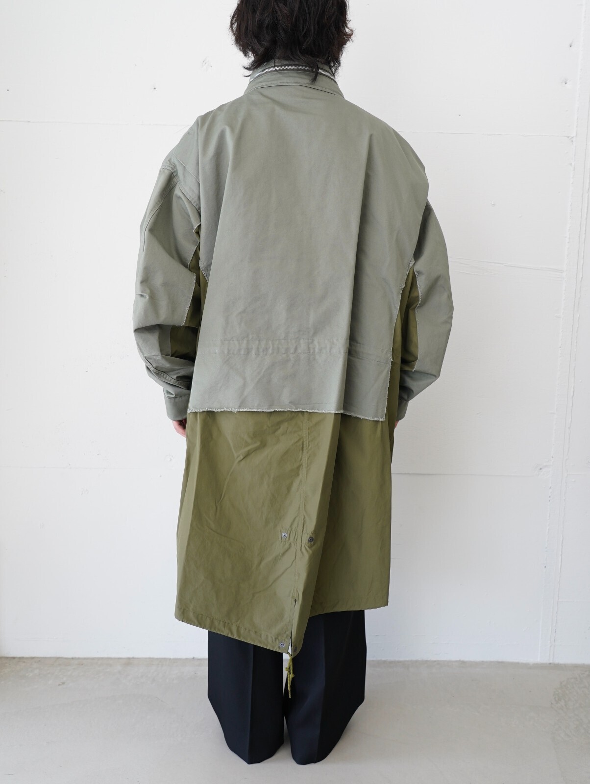 YOKE MENS Connected Military Coat IMAGE4