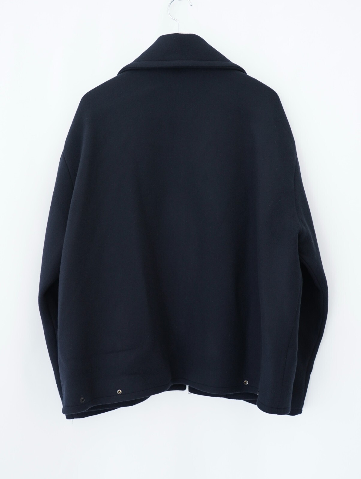 YOKE MENS Melton Stand Collar Zip Blouson IMAGE7