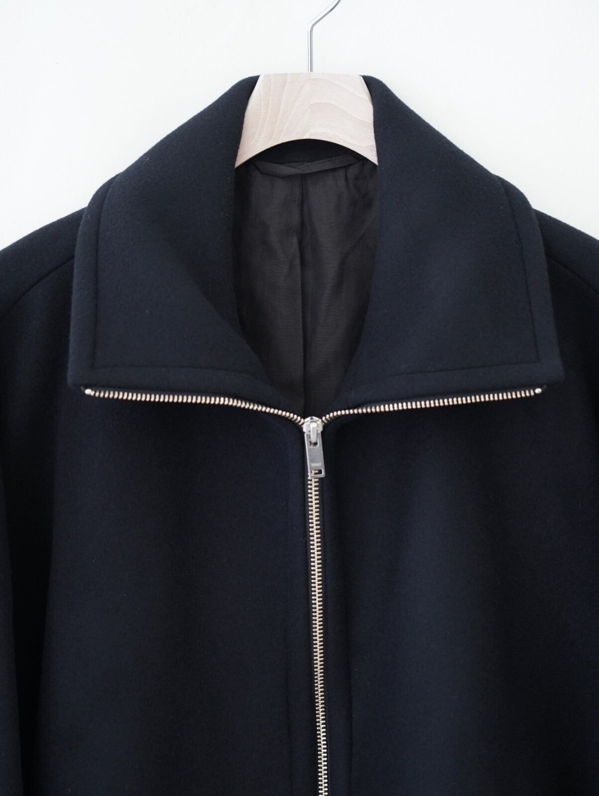 YOKE MENS Melton Stand Collar Zip Blouson IMAGE8