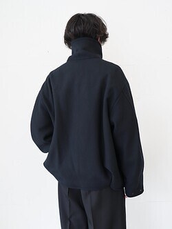 YOKE 男裝 Melton Stand Collar Zip Blouson 圖片5