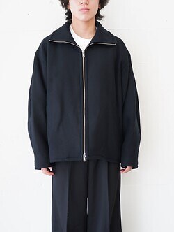 YOKE 男裝 Melton Stand Collar Zip Blouson 圖片1