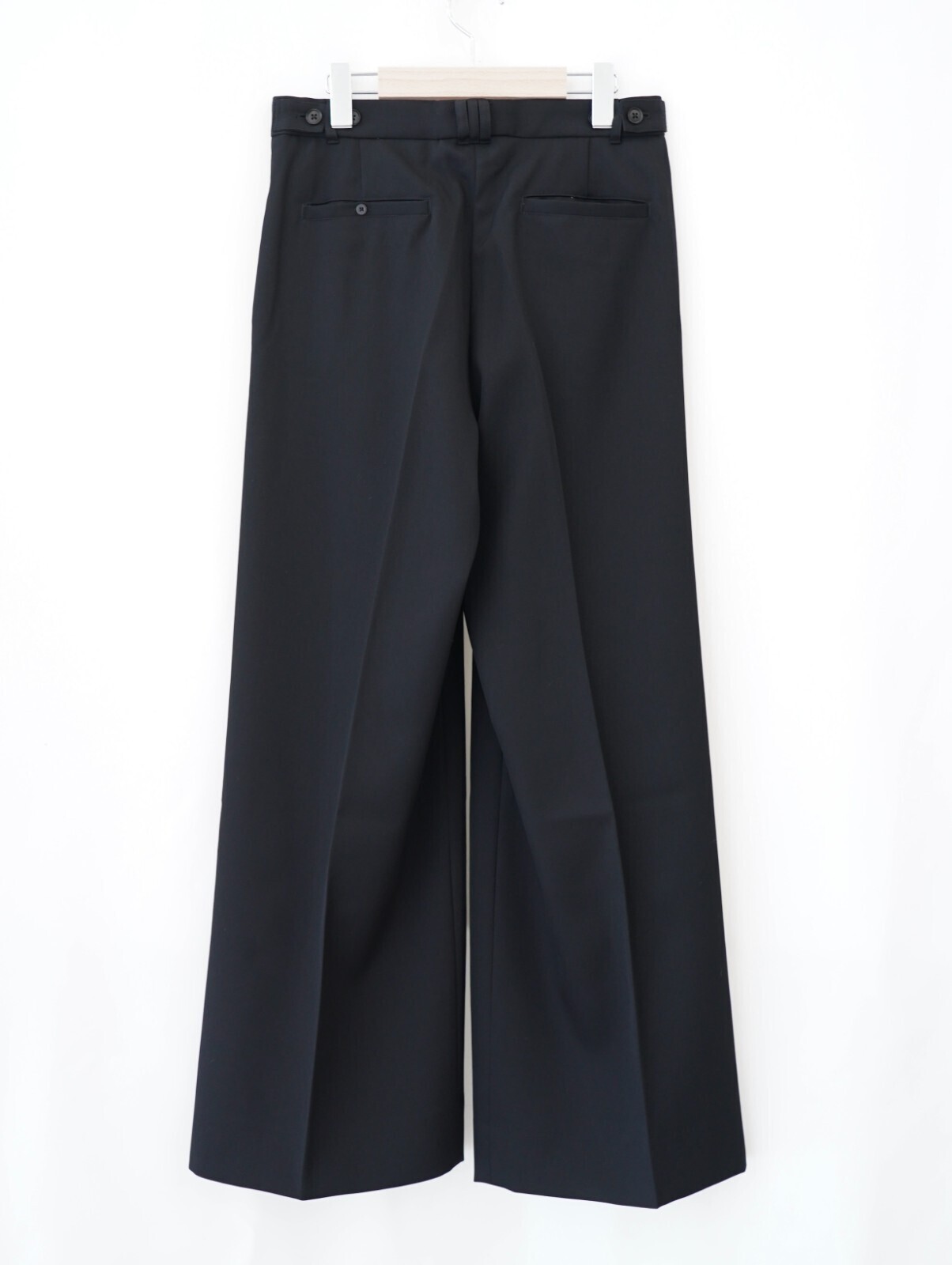 YOKE MENS 3pleated Wide-leg Trousers IMAGE7