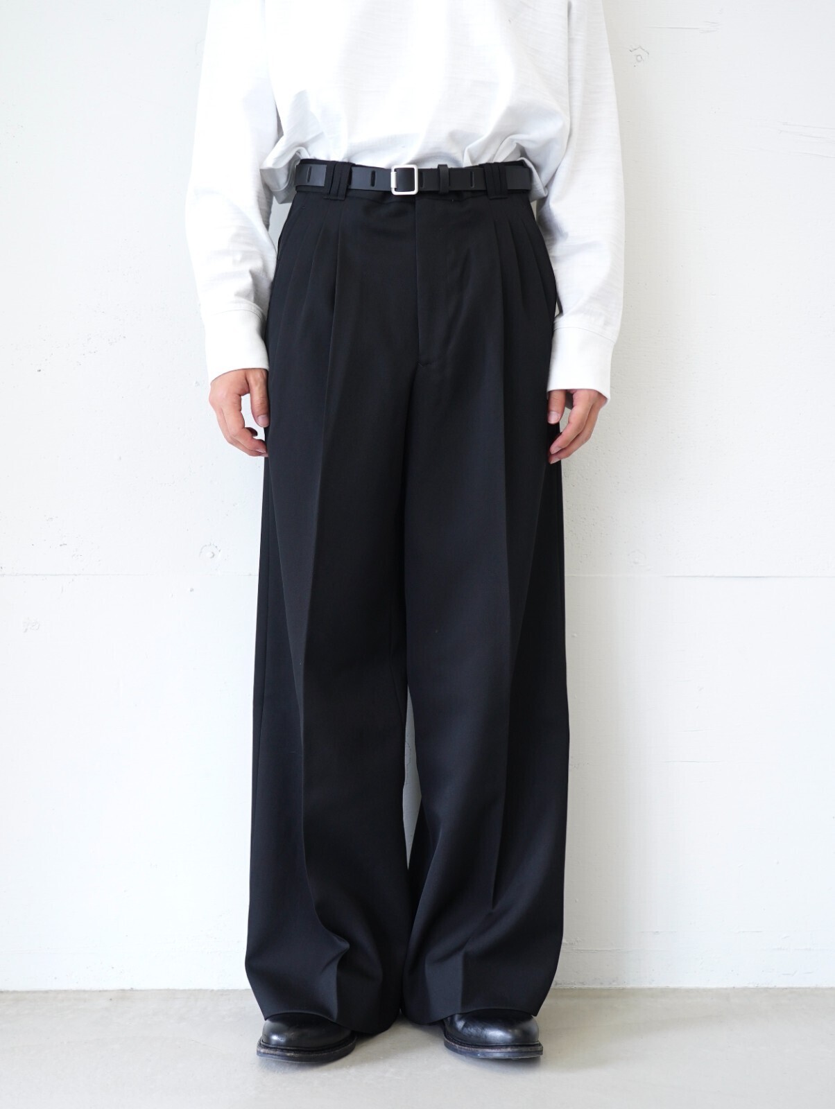 YOKE 男裝 3pleated Wide-leg Trousers 圖片1