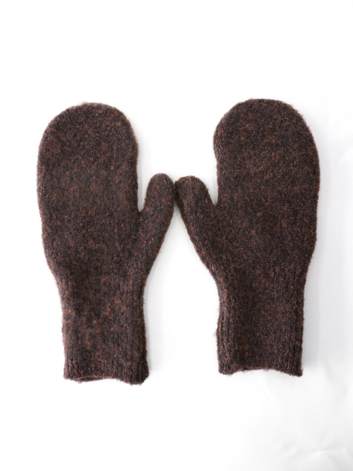 YOKE WOMENS & MENS 3Color Mix Boucle Mitten IMAGE1