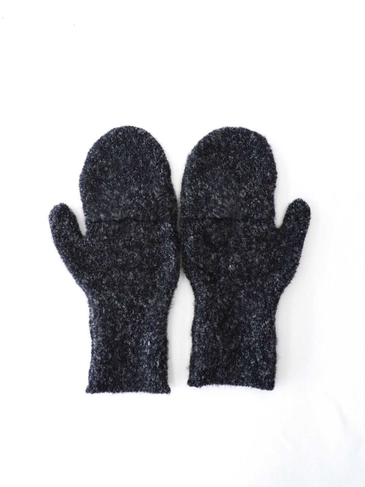 YOKE WOMENS & MENS 3Color Mix Boucle Mitten IMAGE4