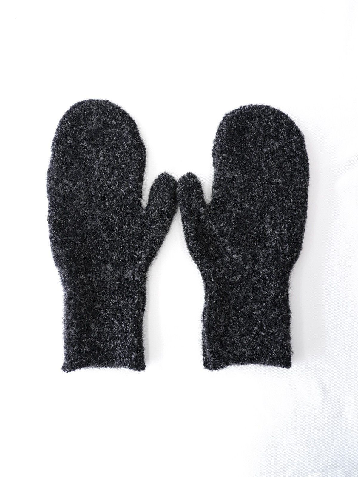 YOKE WOMENS & MENS 3Color Mix Boucle Mitten IMAGE3