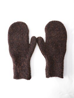 YOKE WOMENS & MENS 3Color Mix Boucle Mitten IMAGE1