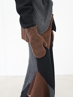 YOKE WOMENS & MENS 3Color Mix Boucle Mitten IMAGE6